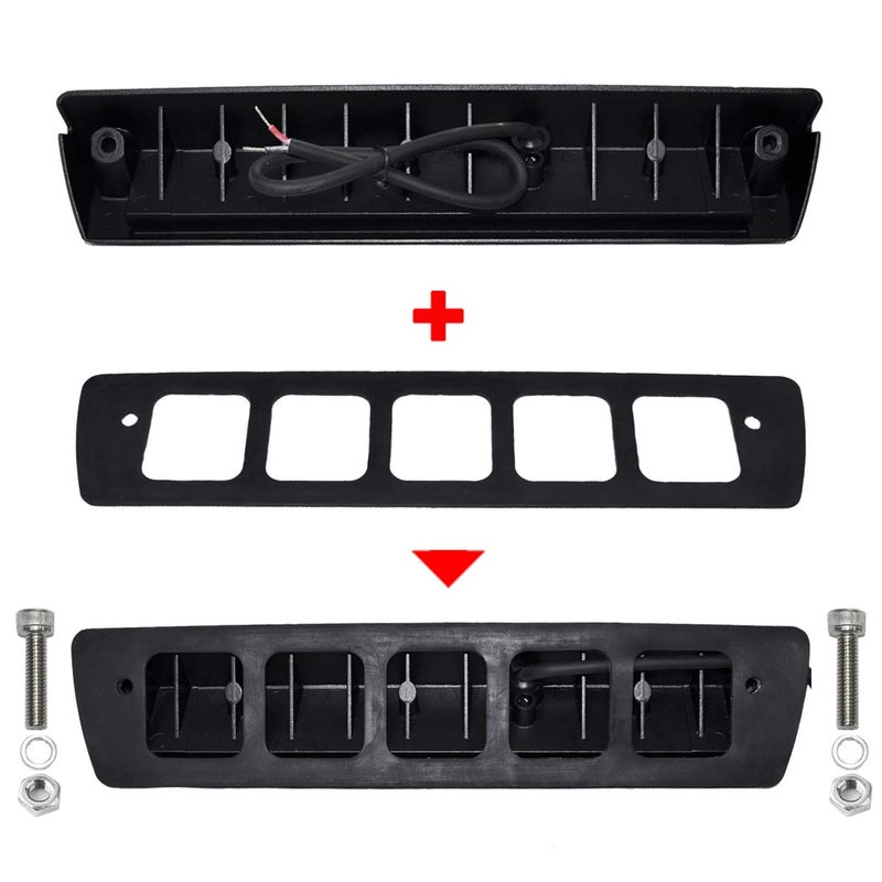 Raycharm 13" RV Exterior LED Work Scene Light Fixture, 40Â° Down Angle Flood Beam, 6000K Cool-White, 12V/24V DC, High Lumen Output Low Current Draw, Aluminum Housing Black Finish, 1-Pack - Image 5